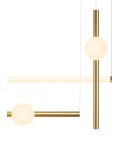 Lampy wiszące designerskie - Step into Design Lampa wisząca O-LINE L-4 LED mosiądz (ST-1691L-4) - product 2