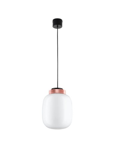 Step into Design Lampa wisząca BOOM LED biało miedziana 25cm  (9969P/A white)
