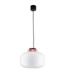Lampy wiszące LED - Step into Design Lampa wisząca BOOM LED biało miedziana 35cm (9969P/B white) - product 1