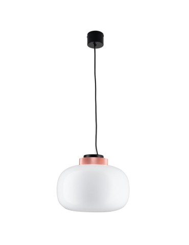 Step into Design Lampa wisząca BOOM LED biało miedziana 35cm (9969P/B white)