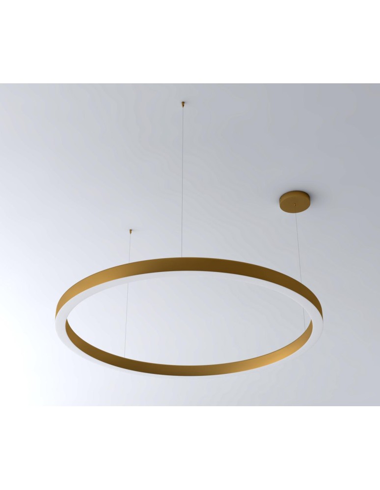 Step into Design Lampa wisząca CIRCLE 60+80+80 LED mosiądz na 1 podsufitce (ST-8848-60+80+80 brass)