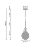 Lampy wiszące - Step into Design Wisząca PEARL Złoty 20cm - product 7