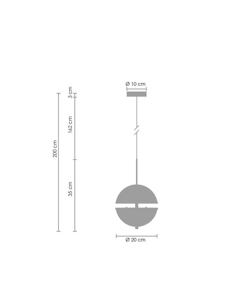 Step into Design Wisząca SFERA-1 LED Złoty 20cm