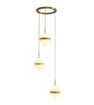 Lampy wiszące potrójne - Step into Design Wisząca SFERA-3 LED Złoty 50cm - product 2
