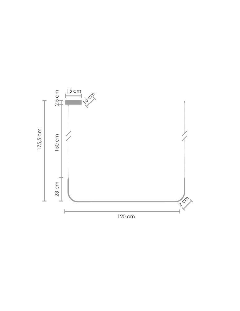Step into Design Wisząca led lamp MINIMA-1 Czarny 120cm Step into Design Wisząca led lamp MINIMA-1 Czarny 120cm