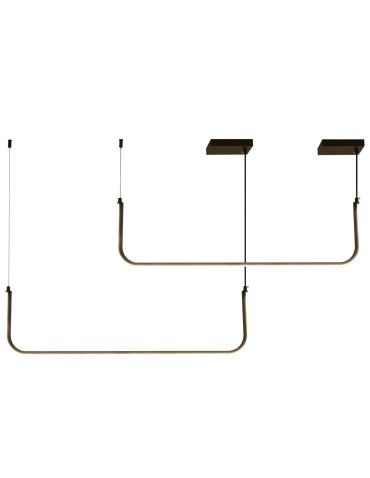 Step into Design Wisząca Lampa LED MINIMA-2 Czarny 80cm