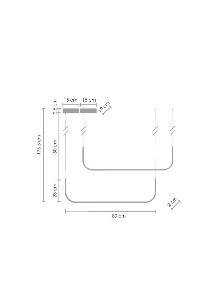 Step into Design Wisząca Lampa LED MINIMA-2 Czarny 80cm Step into Design Wisząca Lampa LED MINIMA-2 Czarny 80cm