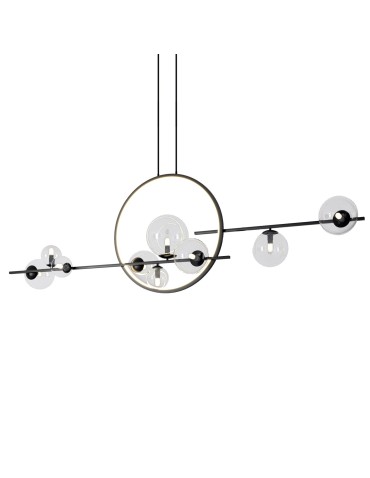 Step into Design Wisząca ORION DOUBLE Czarny 145cm