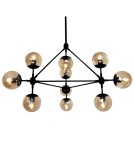 Step into Design Lampa wisząca ASTRIFERO-10 bursztynowo czarna 90cm (ST-9047-10 amber) Step into Design Lampa wisząca ASTRIFERO-10 bursztynowo czarna 90cm (ST-9047-10 amber)