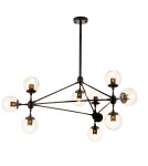 Step into Design Lampa wisząca ASTRIFERO-10 bursztynowo czarna 90cm (ST-9047-10 amber) Step into Design Lampa wisząca ASTRIFERO-10 bursztynowo czarna 90cm (ST-9047-10 amber)
