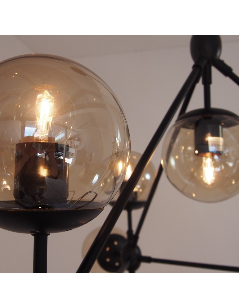 Step into Design Lampa wisząca ASTRIFERO-10 bursztynowo czarna 90cm (ST-9047-10 amber) Step into Design Lampa wisząca ASTRIFERO-10 bursztynowo czarna 90cm (ST-9047-10 amber)