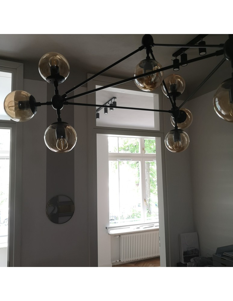 Step into Design Lampa wisząca ASTRIFERO-10 bursztynowo czarna 90cm (ST-9047-10 amber) Step into Design Lampa wisząca ASTRIFERO-10 bursztynowo czarna 90cm (ST-9047-10 amber)