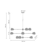 Step into Design Lamp ASTRONOMY-9 Czarny 165cm Step into Design Lamp ASTRONOMY-9 Czarny 165cm