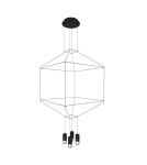 Lampy wiszące designerskie - Step into Design Lampa Wisząca LINEA-4 czarna 45 cm ST-5961-4 - product 1