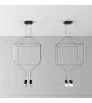 Lampy wiszące designerskie - Step into Design Lampa Wisząca LINEA-4 czarna 45 cm ST-5961-4 - product 2