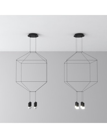 Step into Design Lampa Wisząca LINEA-4 czarna 45 cm ST-5961-4 - produkt 2