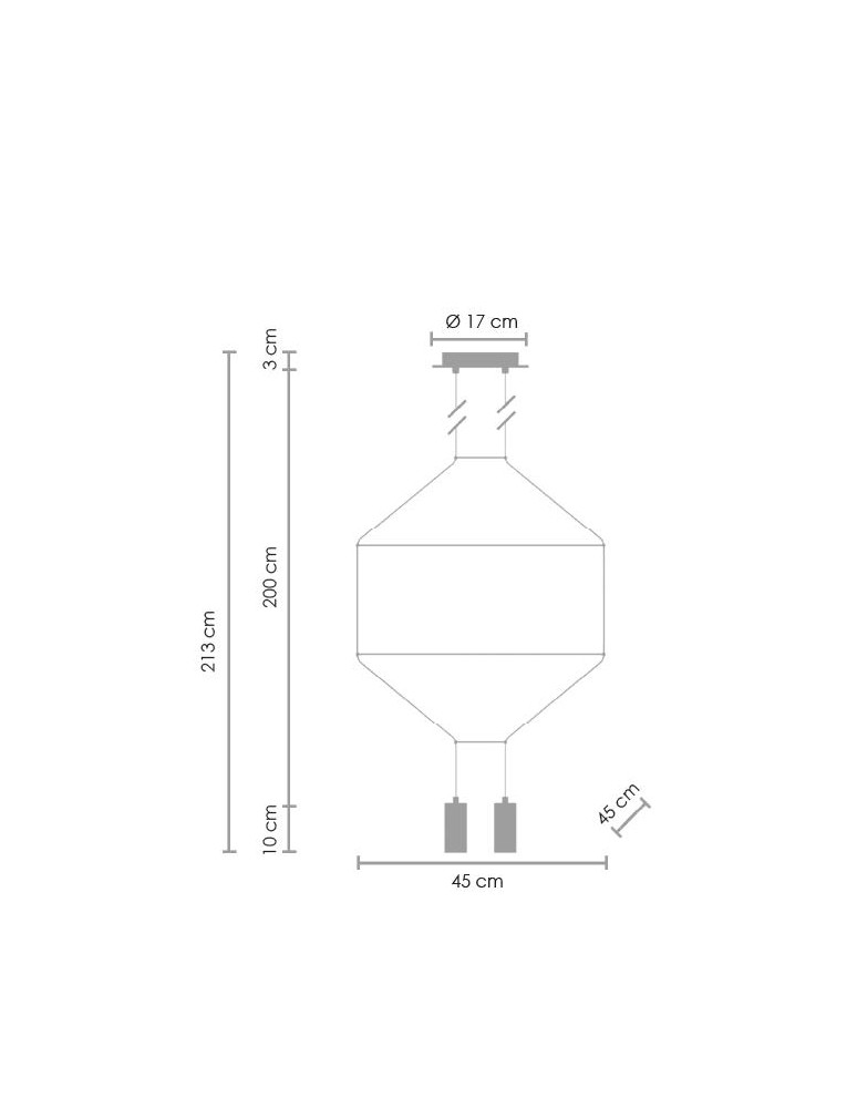 Step into Design Lampa Wisząca LINEA-4 czarna 45 cm ST-5961-4