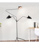 Step into Design Lampa stojąca CRANE-3F czarna 210 cm F8703 Step into Design Lampa stojąca CRANE-3F czarna 210 cm F8703