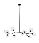 Step into Design Lampa Wisząca MODERN ORCHID-9 transparentno czarna 150 cm ST-1232-9 TRANSPARENT Step into Design Lampa Wisząca MODERN ORCHID-9 transparentno czarna 150 cm ST-1232-9 TRANSPARENT