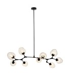 Step into Design Lampa Wisząca MODERN ORCHID-9 transparentno czarna 150 cm ST-1232-9 TRANSPARENT Step into Design Lampa Wisząca MODERN ORCHID-9 transparentno czarna 150 cm ST-1232-9 TRANSPARENT