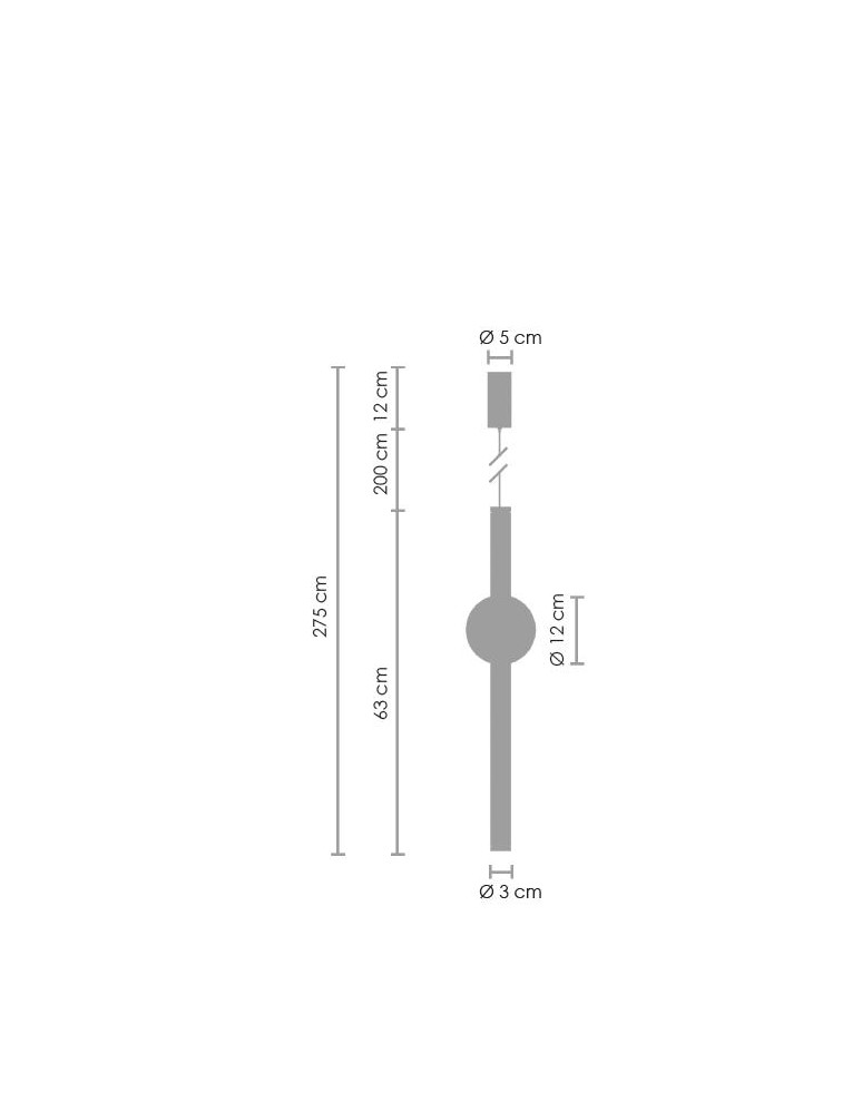 Step into Design Wisząca O-LINE LED 63cm Mosiądz ST-1689S