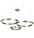 Lampy wiszące okręgi - Step into Design Lampa wisząca CIRCLE 40+60+60 LED nikiel na 1 podsufitce (ST-8848-40+60+60 nickel) - product 1