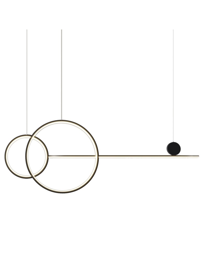 Step into Design Pendent led lamp NEW AGE Czarny 120cm