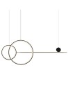 Step into Design Pendent led lamp NEW AGE Czarny 120cm