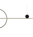 Lampy wiszące LED - Step into Design Lampa LED Wisząca NEW AGE Czarny 120cm - product 2