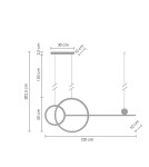 Lampy wiszące LED - Step into Design Lampa LED Wisząca NEW AGE Czarny 120cm - product 9