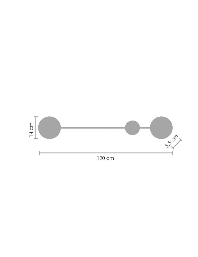 Step into Design Ścienna CLEX-2 LED Czarny Mat 120cm Step into Design Ścienna CLEX-2 LED Czarny Mat 120cm