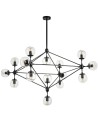 Step into Design Lampa wisząca ASTRIFERO-15 transparentno czarna 110cm (ST-9047-15 transparent) Step into Design Lampa wisząca ASTRIFERO-15 transparentno czarna 110cm (ST-9047-15 transparent)