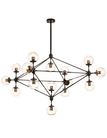 Step into Design Lampa wisząca ASTRIFERO-15 transparentno czarna 110cm (ST-9047-15 transparent) - produkt 2