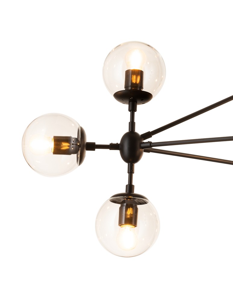 Step into Design Lampa wisząca ASTRIFERO-15 transparentno czarna 110cm (ST-9047-15 transparent) Step into Design Lampa wisząca ASTRIFERO-15 transparentno czarna 110cm (ST-9047-15 transparent)