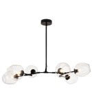 Step into Design Lampa wisząca MODERN ORCHID-6 transparentno czarna 130cm (ST-1232-6 TRANSPARENT) Step into Design Lampa wisząca MODERN ORCHID-6 transparentno czarna 130cm (ST-1232-6 TRANSPARENT)