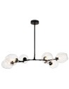 Step into Design Lampa wisząca MODERN ORCHID-6 transparentno czarna 130cm (ST-1232-6 TRANSPARENT) Step into Design Lampa wisząca MODERN ORCHID-6 transparentno czarna 130cm (ST-1232-6 TRANSPARENT)