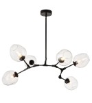 Step into Design Lampa wisząca MODERN ORCHID-6 transparentno czarna 130cm (ST-1232-6 TRANSPARENT) Step into Design Lampa wisząca MODERN ORCHID-6 transparentno czarna 130cm (ST-1232-6 TRANSPARENT)