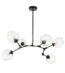 Step into Design Lampa wisząca MODERN ORCHID-6 transparentno czarna 130cm (ST-1232-6 TRANSPARENT) Step into Design Lampa wisząca MODERN ORCHID-6 transparentno czarna 130cm (ST-1232-6 TRANSPARENT)