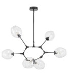 Step into Design Lampa wisząca MODERN ORCHID-6 transparentno czarna 130cm (ST-1232-6 TRANSPARENT) Step into Design Lampa wisząca MODERN ORCHID-6 transparentno czarna 130cm (ST-1232-6 TRANSPARENT)