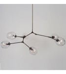 Step into Design Lampa wisząca MODERN ORCHID-6 transparentno czarna 130cm (ST-1232-6 TRANSPARENT) Step into Design Lampa wisząca MODERN ORCHID-6 transparentno czarna 130cm (ST-1232-6 TRANSPARENT)