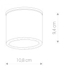 Lampy zewnętrzne sufitowe - Nowodvorski HEXA Zewnętrzna Sufitowa Plafon Max moc 1x35W GU10 IP44 Biały 9564 - product 6