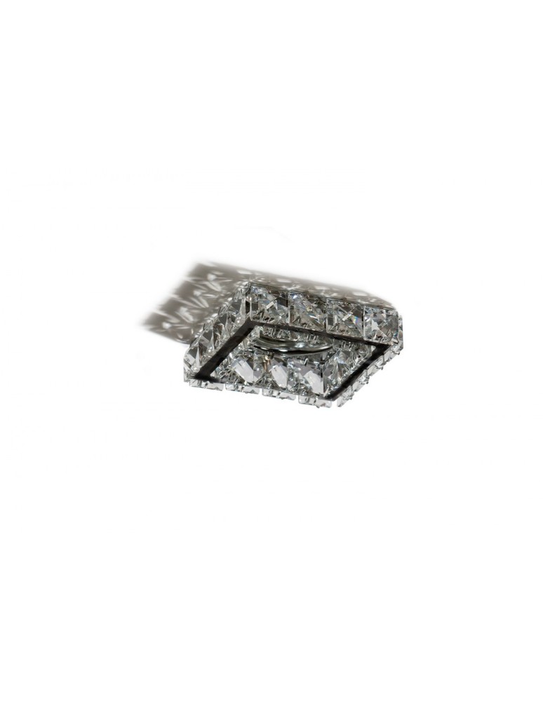 Lampy podtynkowe - oczka - Azzardo ESTER SQUARE 1 1xGU10 Czarny Wpuszczana AZ4411 - produkt kolory-swiatla.pl 1
