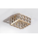 Lampy podtynkowe - oczka - Azzardo ESTER SQUARE 2 1xGU10 Złoty Wpuszczana AZ4415 - product 2