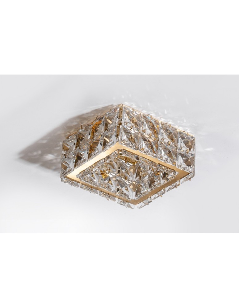 Lampy podtynkowe - oczka - Azzardo ESTER SQUARE 2 1xGU10 Złoty Wpuszczana AZ4415 - product kolory-swiatla.pl 2