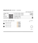 Plafony okrągłe - Azzardo MALTA R23 LED 18W 1600lm 4000K Czarny Sufitowa AZ4240 - produkt 3