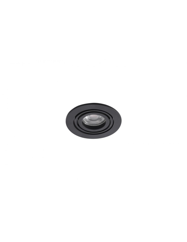Lampy podtynkowe - oczka - Azzardo CARLO 1xGU10 Czarny Wpuszczana AZ4141 - produkt kolory-swiatla.pl 1
