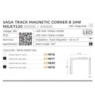 Lampy do szyn magnetycznych - Azzardo SAGA TRACK MAGNETIC CORNER B 24W 1200lm 3000K Czarny AZ4617 - produkt 3