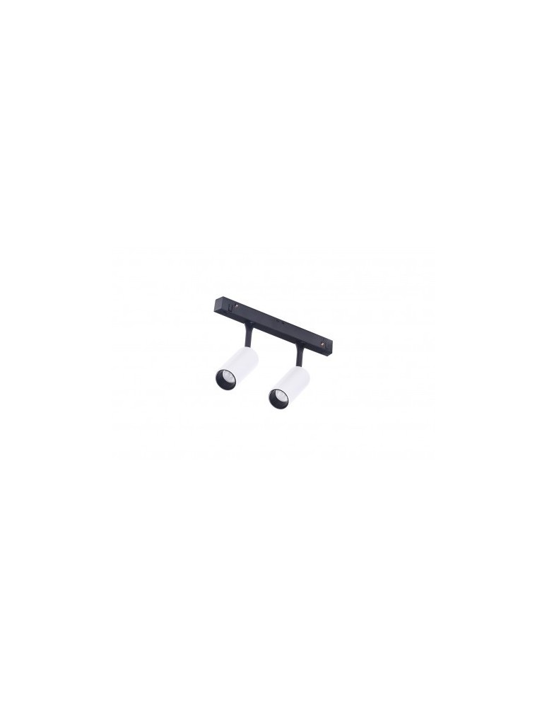 Lampy do szyn magnetycznych - Azzardo NIKKI 2 TRACK MAGNETIC 2x3W 2x350lm 3000K Biały/Czarny Reflektor AZ4593 - produkt kolory-swiatla.pl 1