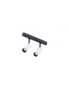 Azzardo NIKKI 2 TRACK MAGNETIC 2x3W 2x350lm 3000K Biały/Czarny Reflektor AZ4593