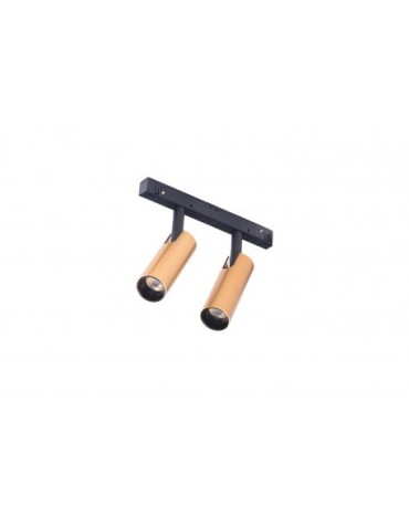 Azzardo NIKO 2 TRACK MAGNETIC 2x7W 2x550lm 3000K Złoty/Czarny Reflektor AZ4588